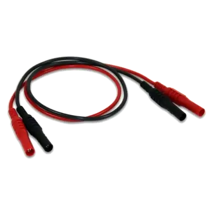 Cordon blindé de 4 mm à 4 mm 1000 V CAT III 0,5 m – rouge – TA309